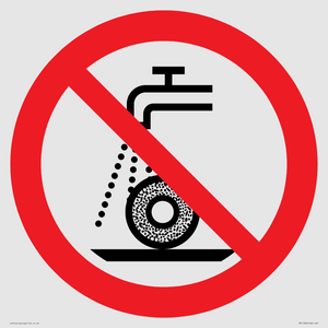Prohibition: Do not use for wet grinding